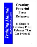 Creating Powerful Press Releases Full Ebook